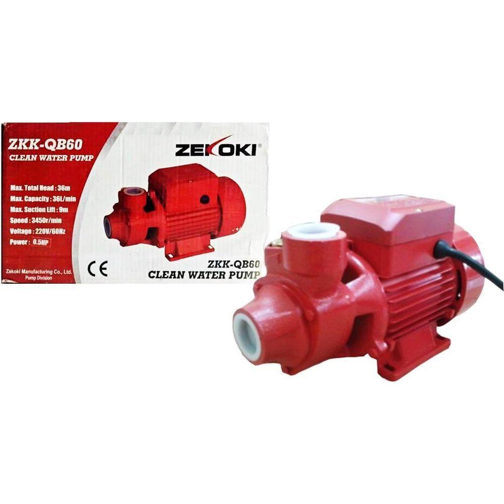 Zekoki ZKK-QB60 Peripheral Water Pump 1/2HP - KHM Megatools Corp. Zekoki ZKK-QB60 Peripheral Water Pump 1/2HP - KHM Megatools Corp.